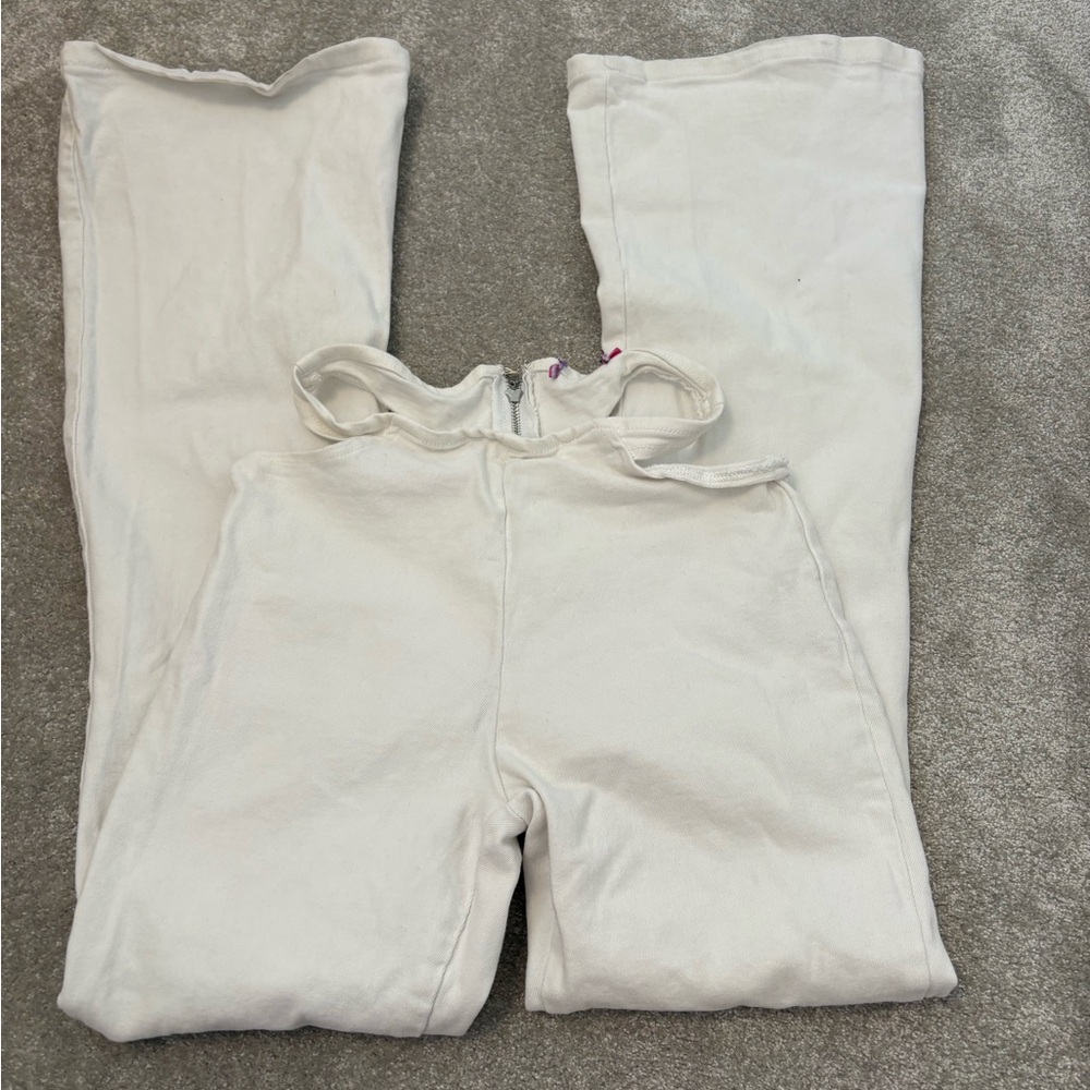 Edikted White Boot Cut Flare Pants